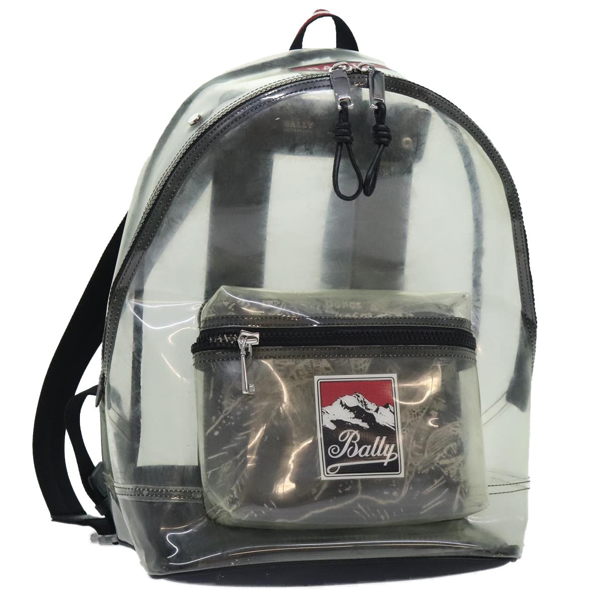 Bally Vintage Vinyl Transparent Plastic Backpack Bag (Pre-Owned)