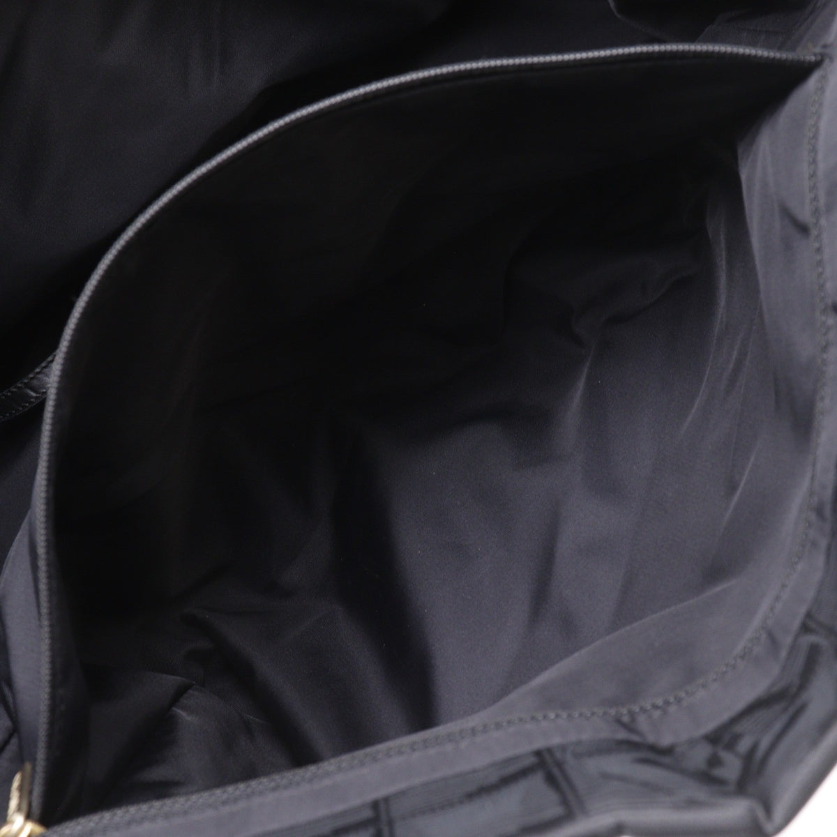 Chanel Travel Line Nylon Black Nylon Tote Bag Bag (Pre-Owned)
