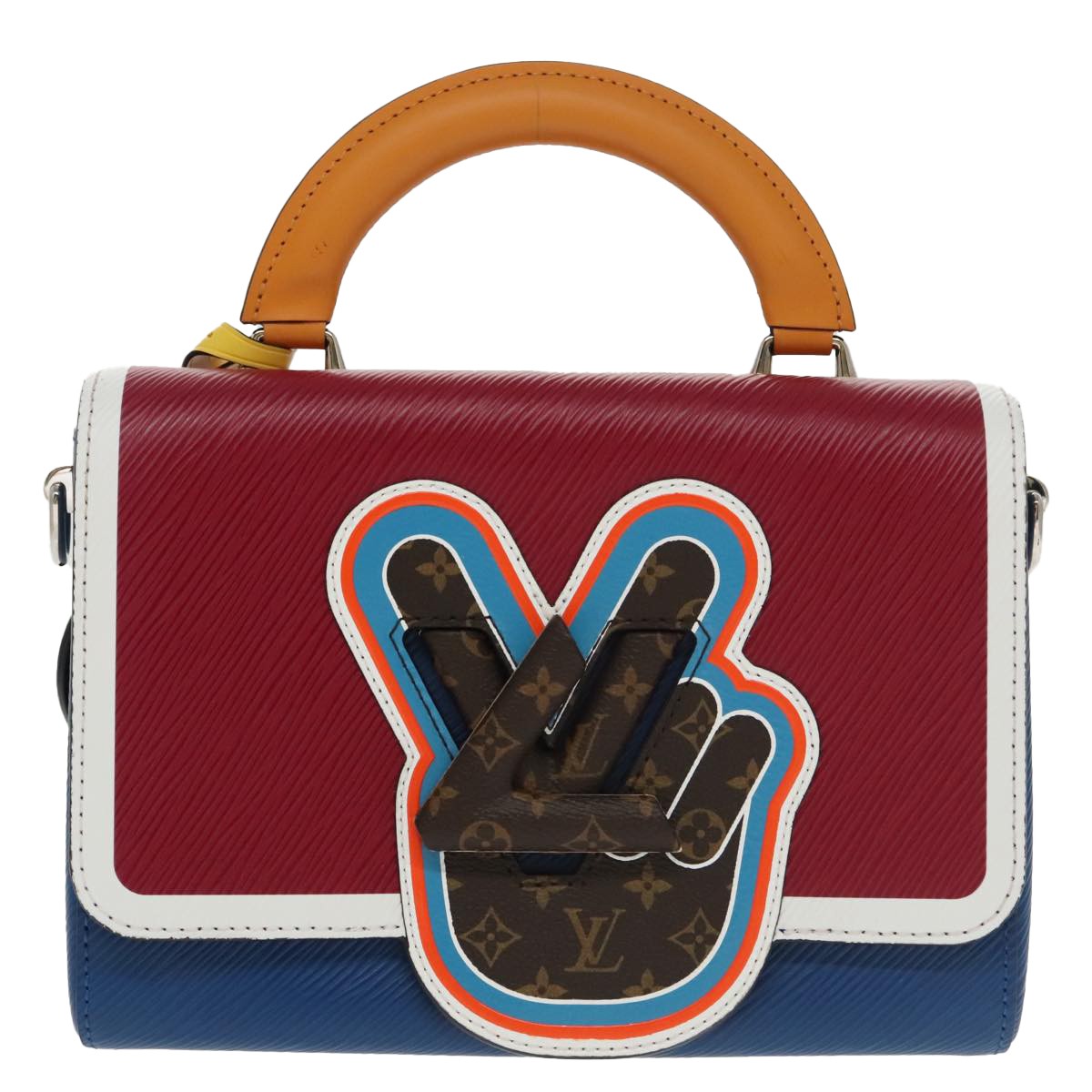 Louis Vuitton Twist Top Handle Limited Edition Peace Love Epi And Monogram Canvas Multicolour Leather Bag (Pre-Owned)