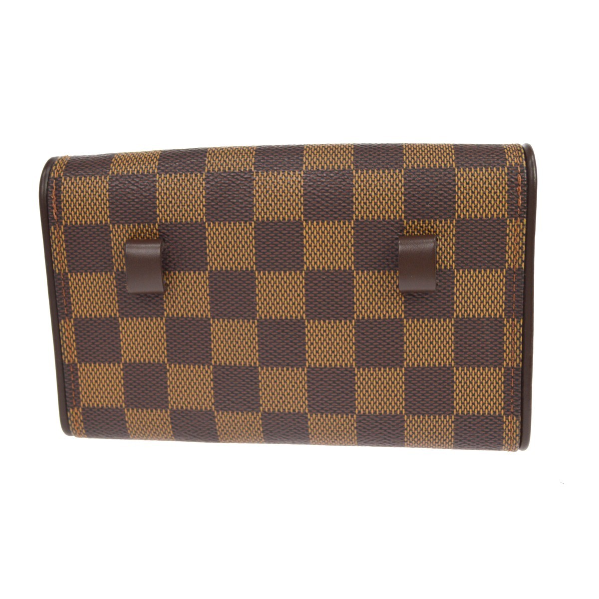 Louis Vuitton Florentine Pochette Damier Brown Canvas Clutche & Pouche Bag (Pre-Owned)
