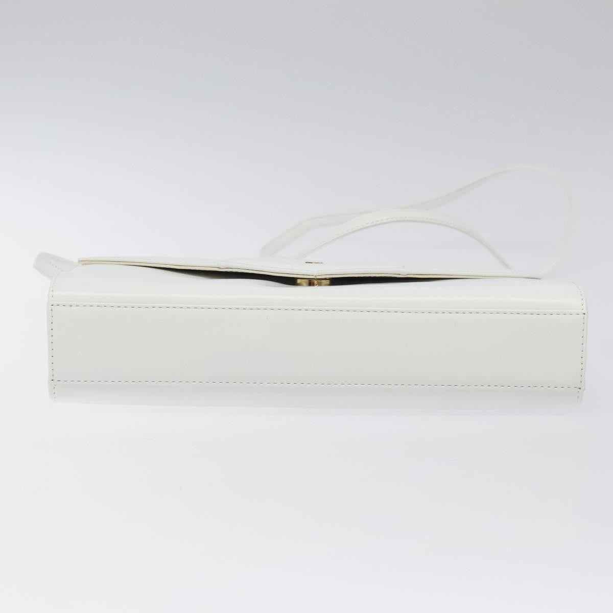 Givenchy Vintage 4G Leather White Leather Shoulder Bag Bag (Pre-Owned)