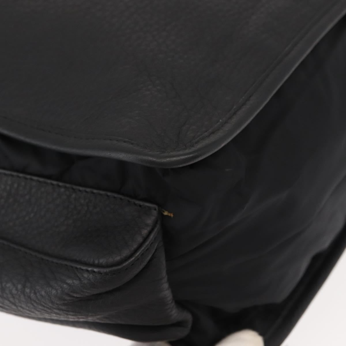 Prada Sport Nylon And Leather Black Nylon Briefcase Bag (Pre-Owned)