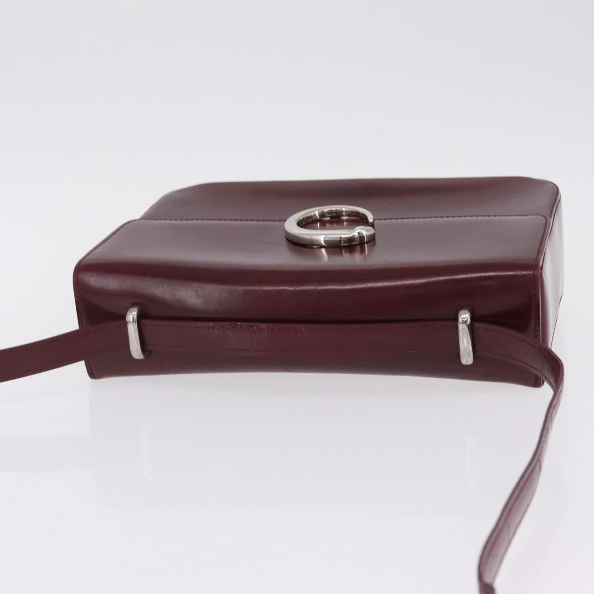 Cartier Panthère Shoulder Patent Leather Burgundy Patent_Leather Shoulder Bag Bag (Pre-Owned)