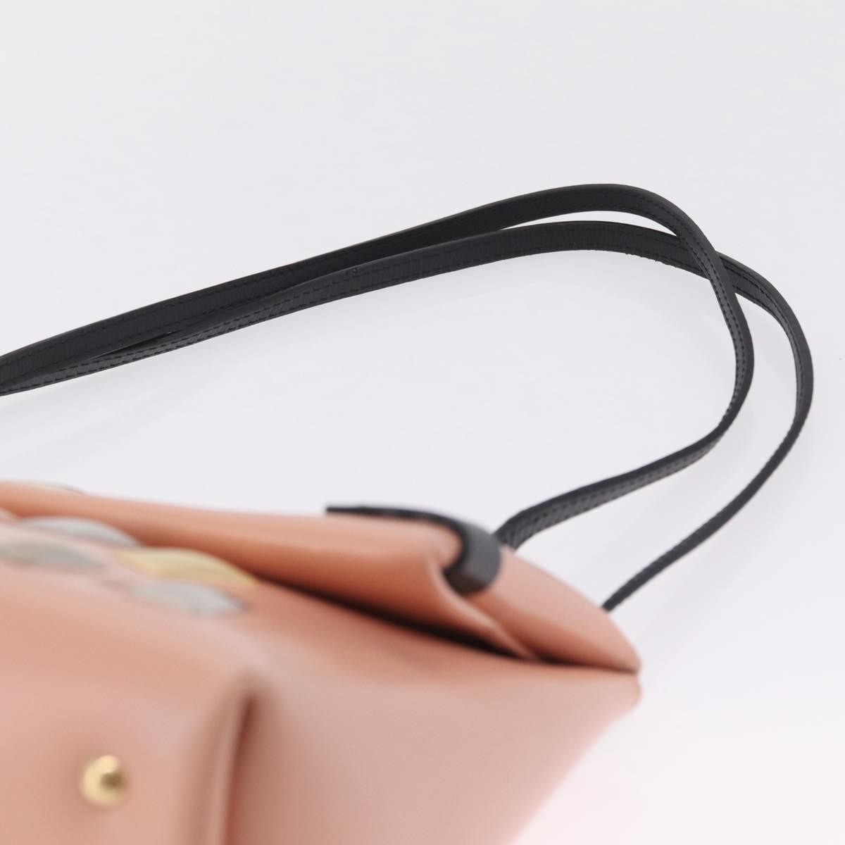 Louis Vuitton Sac Triangle Embellished Glazed Calfskin Pink Leather Handbag (Pre-Owned)