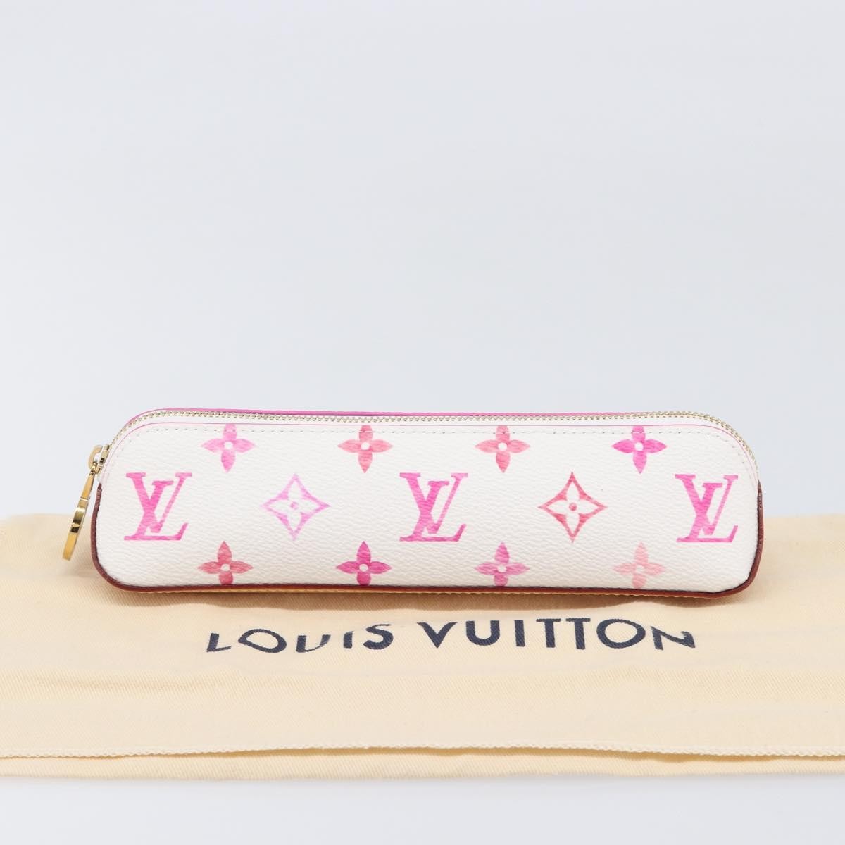 Louis Vuitton Elizabeth Pencil Limited Edition Escale Monogram Giant Pink Canvas Clutche & Pouche Bag (Pre-Owned)