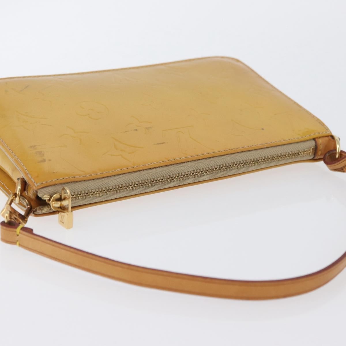 Louis Vuitton Lexington Pochette Monogram Vernis Beige Patent_Leather Clutche & Pouche Bag (Pre-Owned)