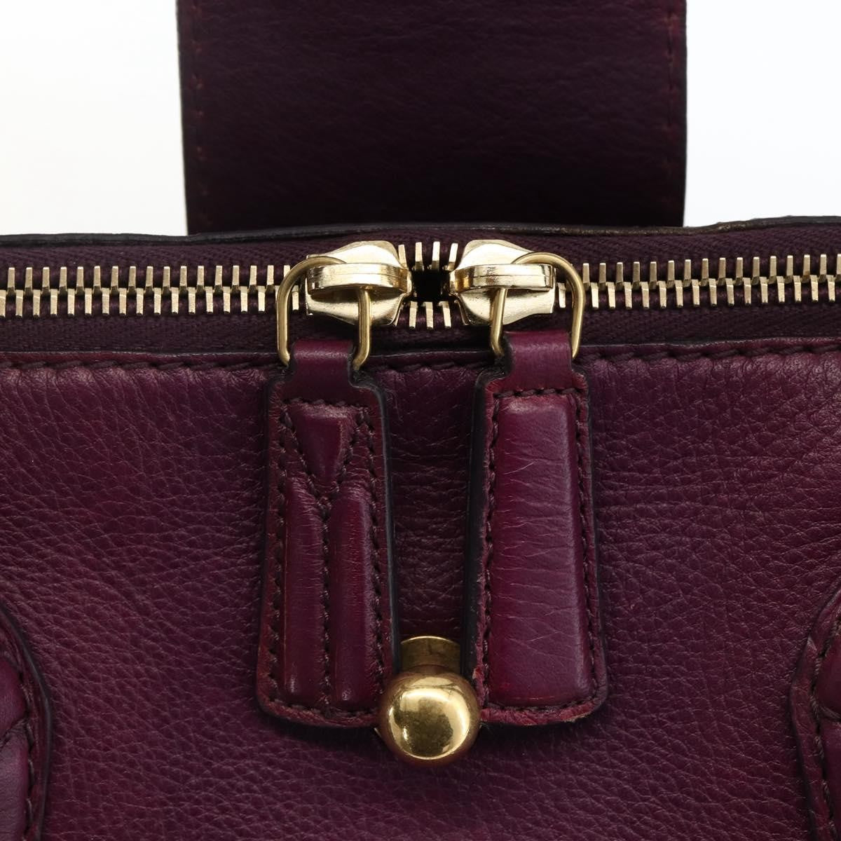 Saint Laurent Bicolor Muse Two Cabas Leather Purple Leather Tote Bag Bag (Pre-Owned)