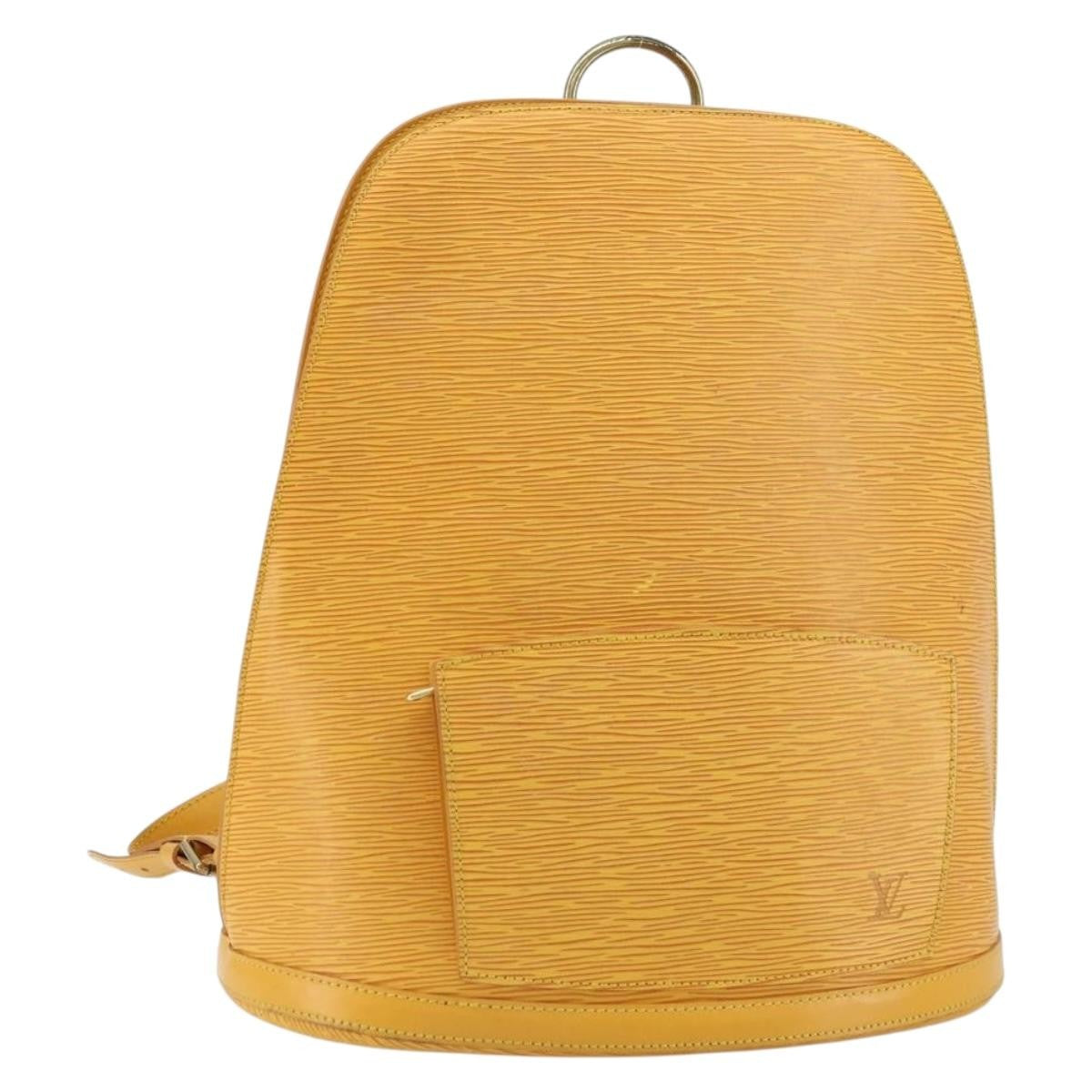 Louis Vuitton Gobelins Epi Leather Yellow Leather Backpack Bag (Pre-Owned)