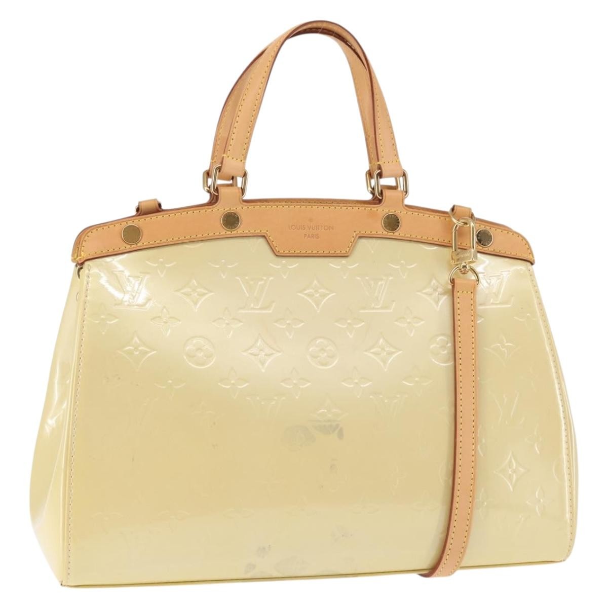 Louis Vuitton Brea Monogram Vernis Beige Patent_Leather Bag (Pre-Owned)