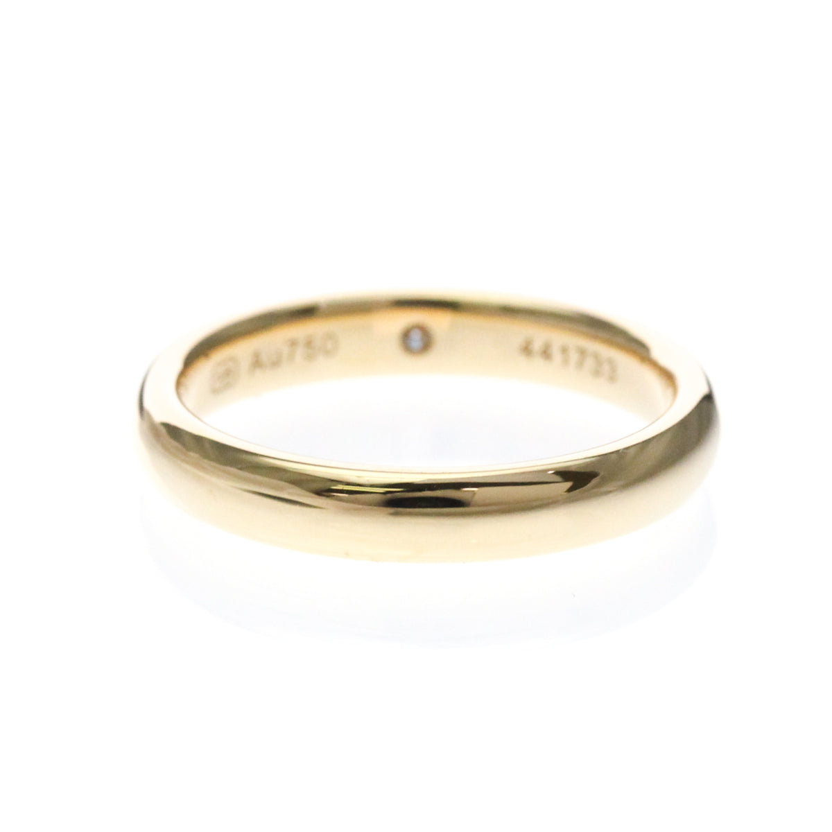 Harry Winston Single Diamond Band Platinum With Diamond Gold Pink_Gold Ring Jewelry (Pre-Owned)