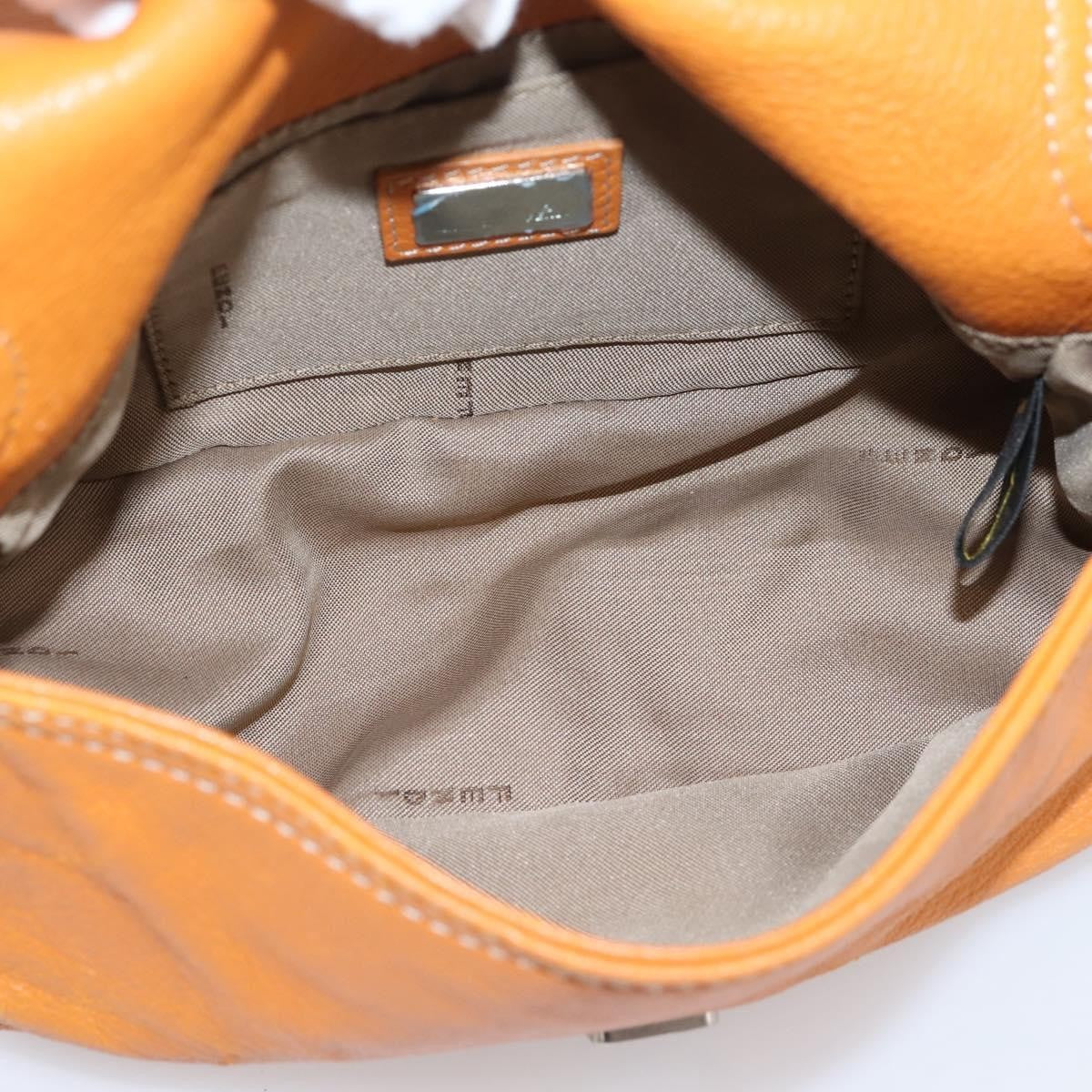 Fendi Selleria Baguette Leather Brown Leather Handbag (Pre-Owned)
