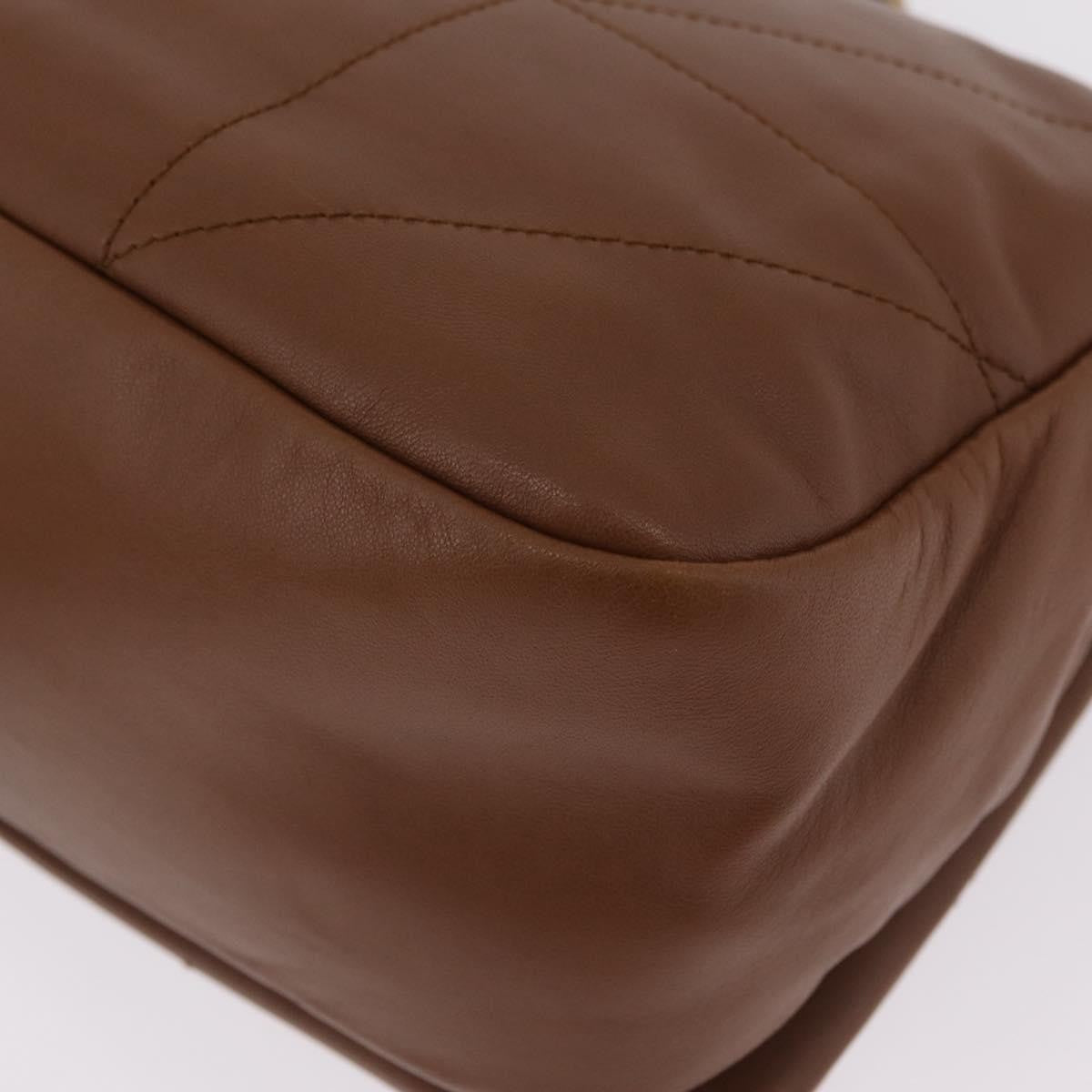 Saint Laurent Jamie 4.3 Quilted Leather Brown Leather Shoulder Bag Bag (Pre-Owned)