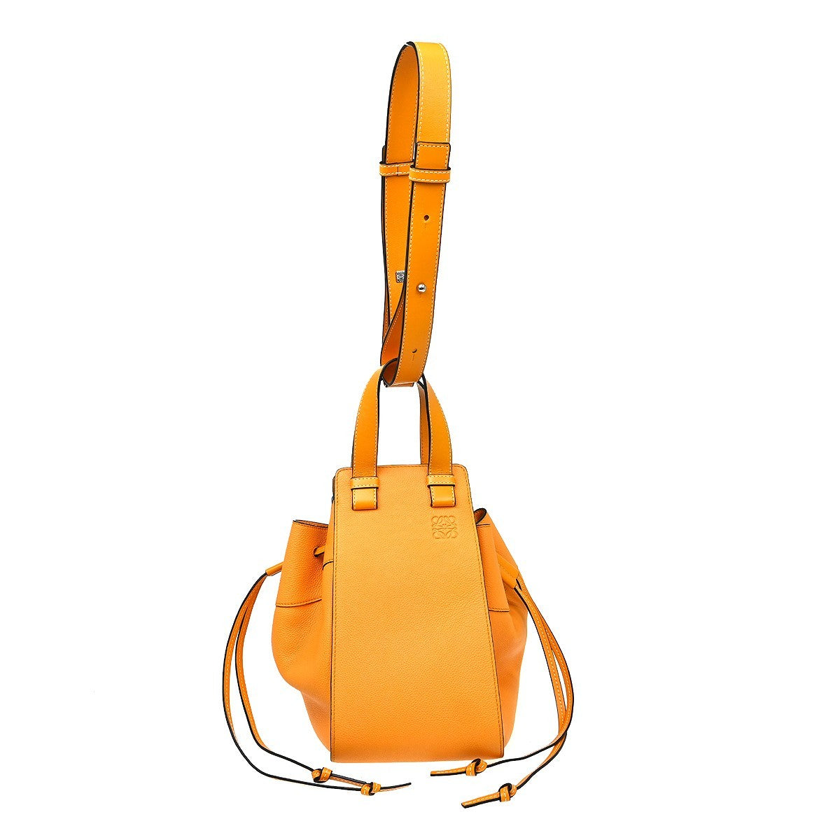 Loewe Hammock Leather Orange Leather Handbag (Pre-Owned)