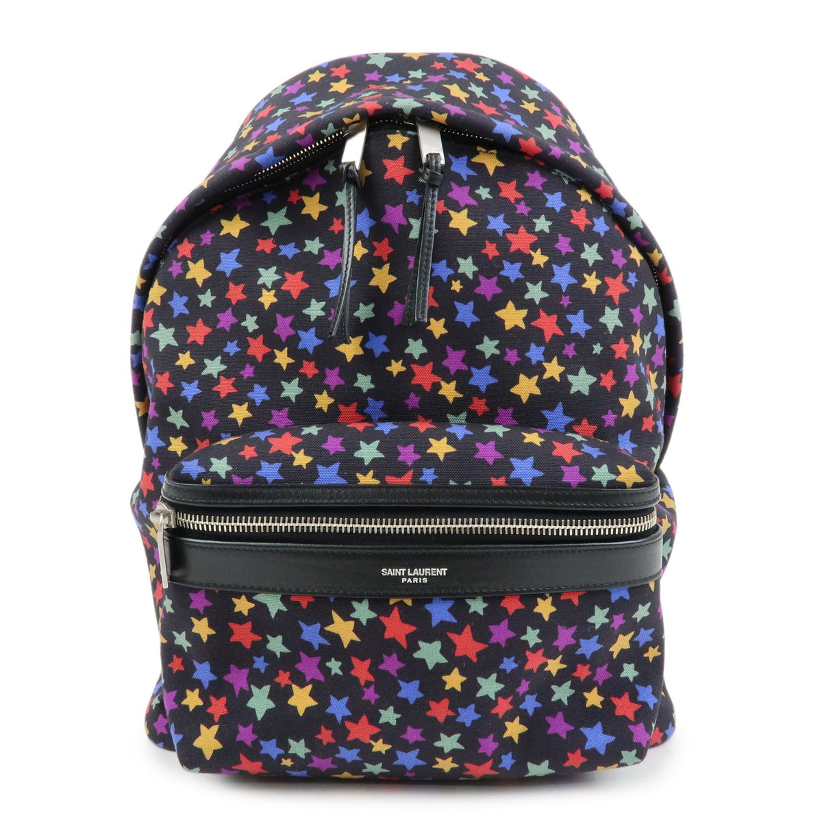 Saint Laurent City Printed Corduroy Multicolour Canvas Backpack Bag (Pre-Owned)