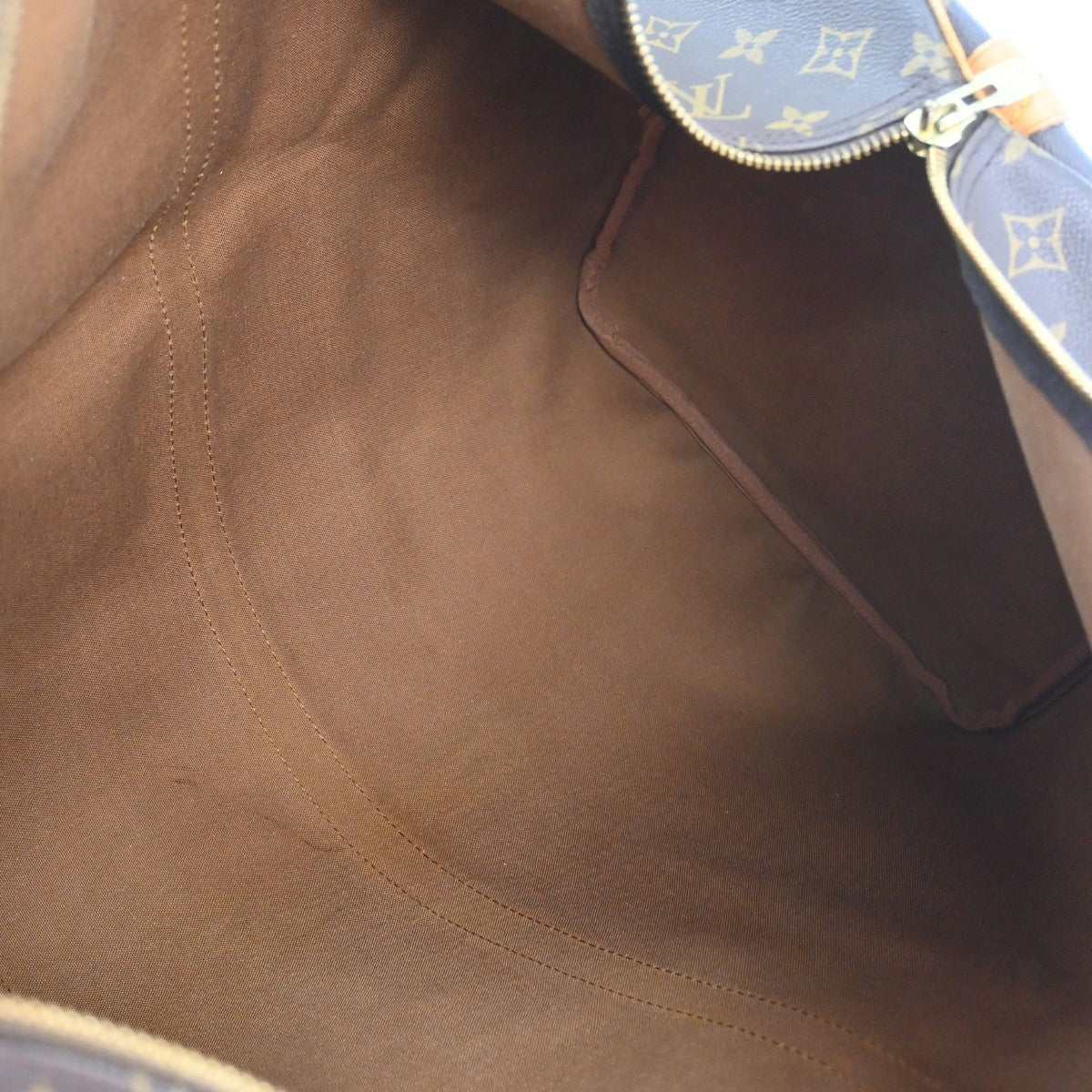 Louis Vuitton Keepall Monogram Canvas Brown Canvas Travel Bag Bag (Pre-Owned)