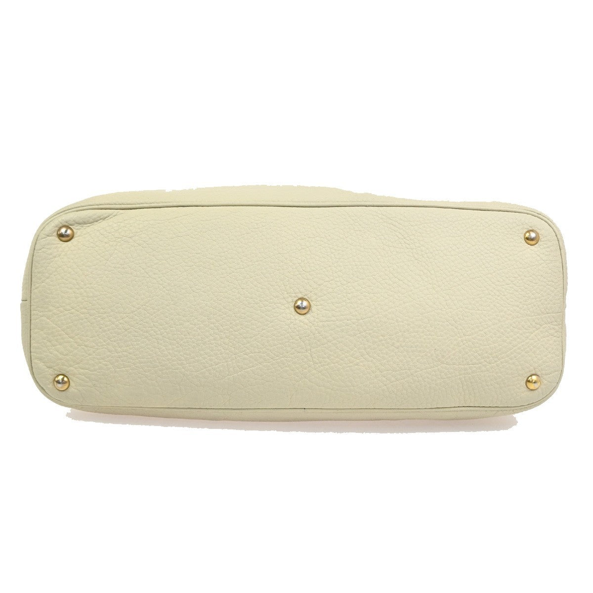 Gucci Twill Satchel Leather White Leather Shoulder Bag Bag (Pre-Owned)