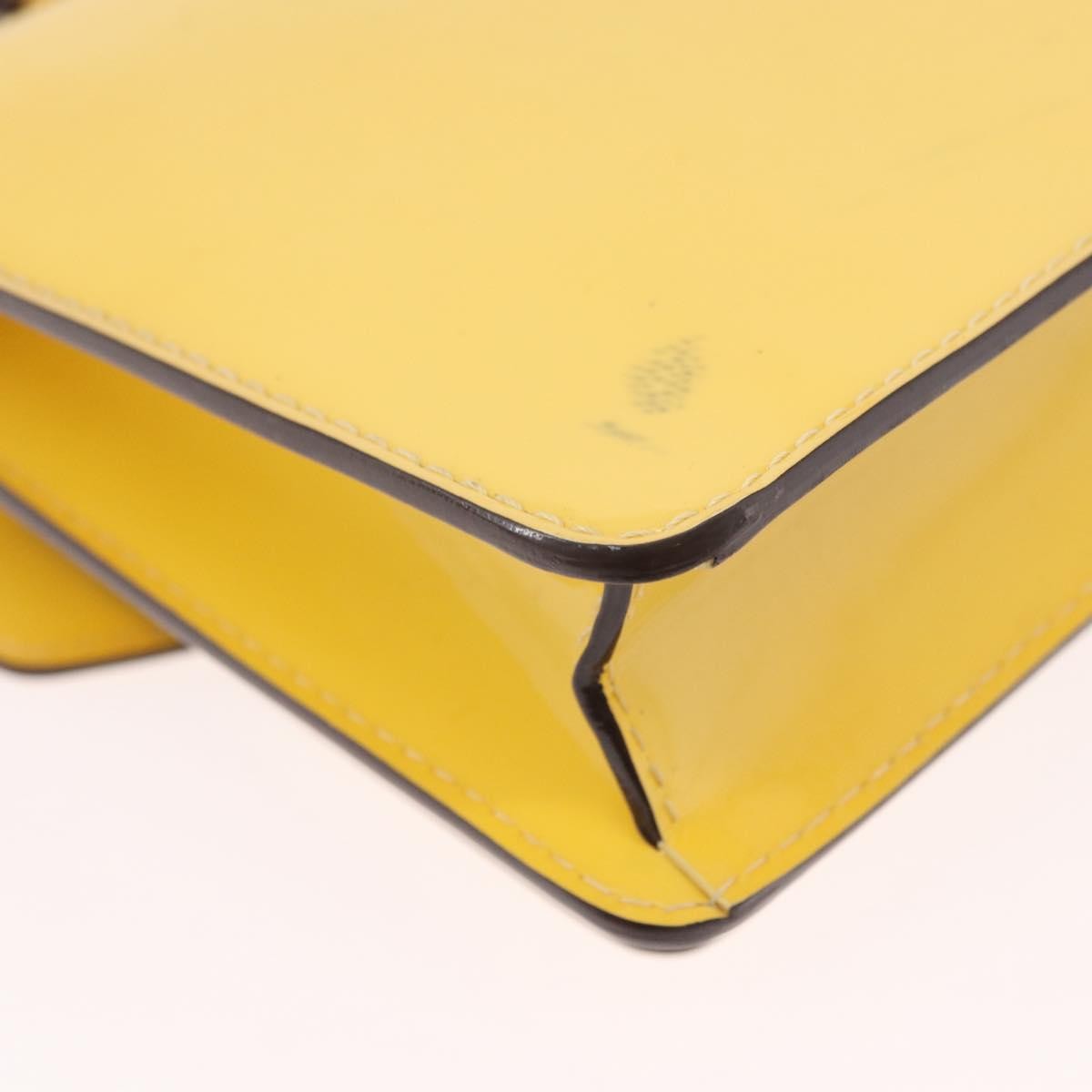 Louis Vuitton Monceau Vernis Yellow Patent_Leather Handbag (Pre-Owned)