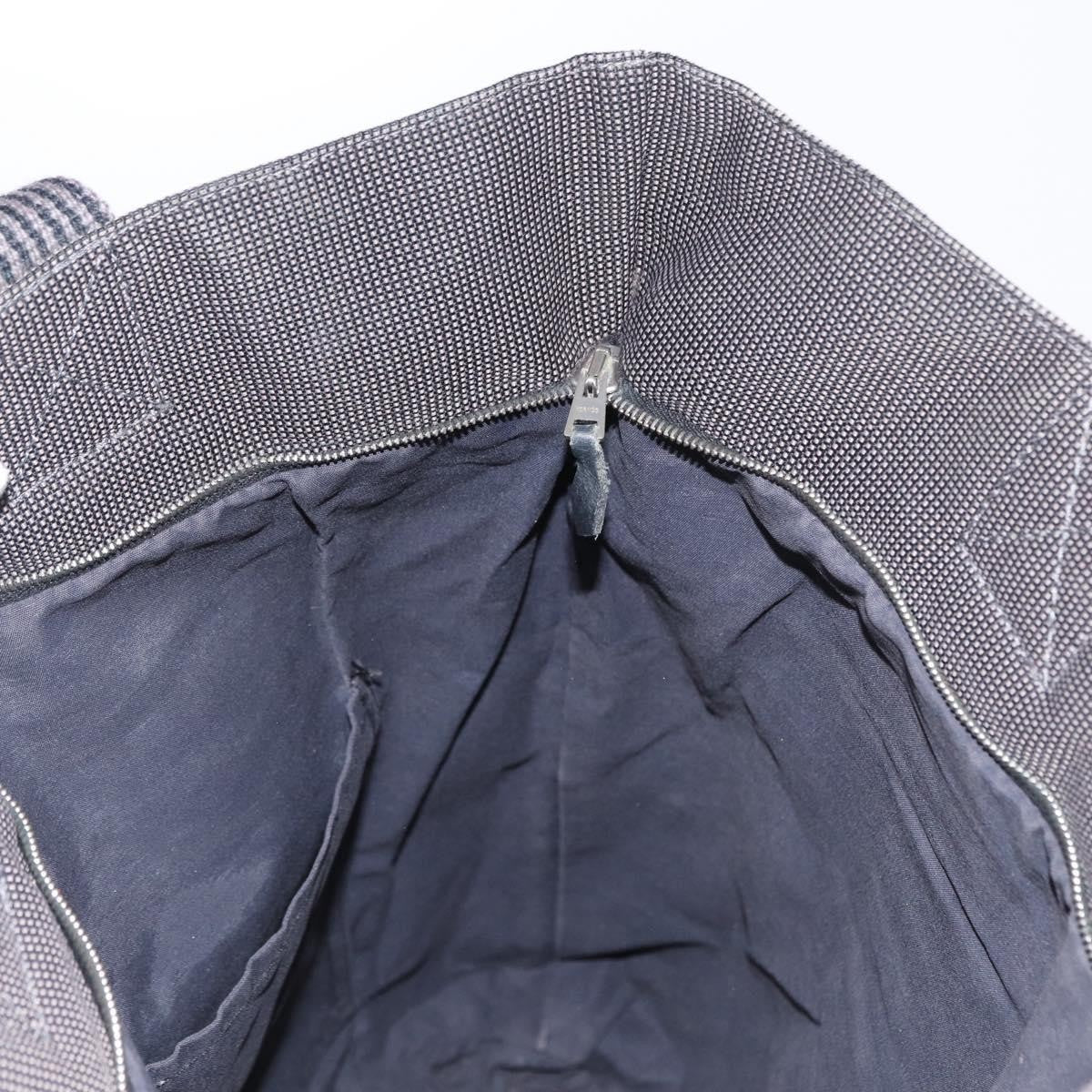 Hermes Fourre-Tout Herline Canvas Gray Canvas Tote Bag Bag (Pre-Owned)