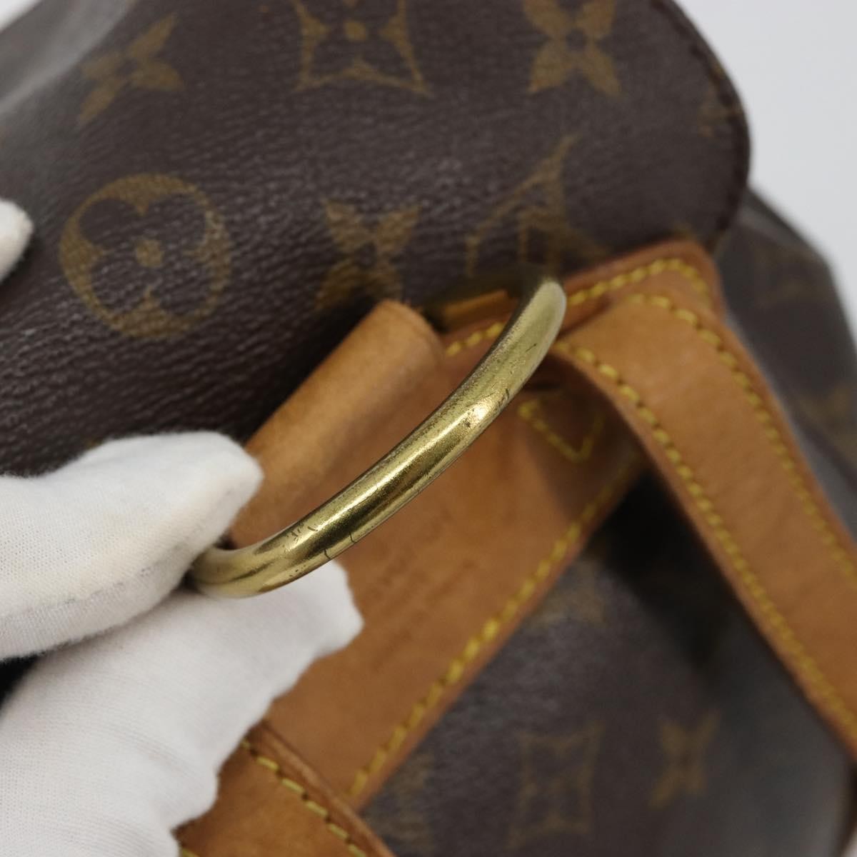 Louis Vuitton Vintage Montsouris Monogram Canvas Brown Canvas Backpack Bag (Pre-Owned)