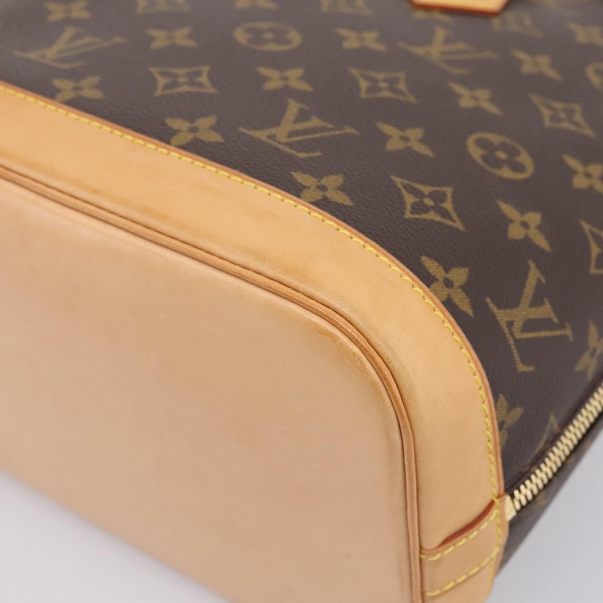 Louis Vuitton Alma Monogram Canvas Brown Canvas Handbag (Pre-Owned)