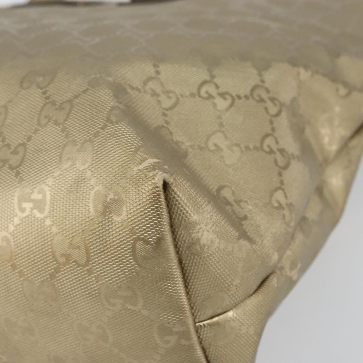 Gucci Plus Gg Imprime Gold Pvc Tote Bag Bag (Pre-Owned)