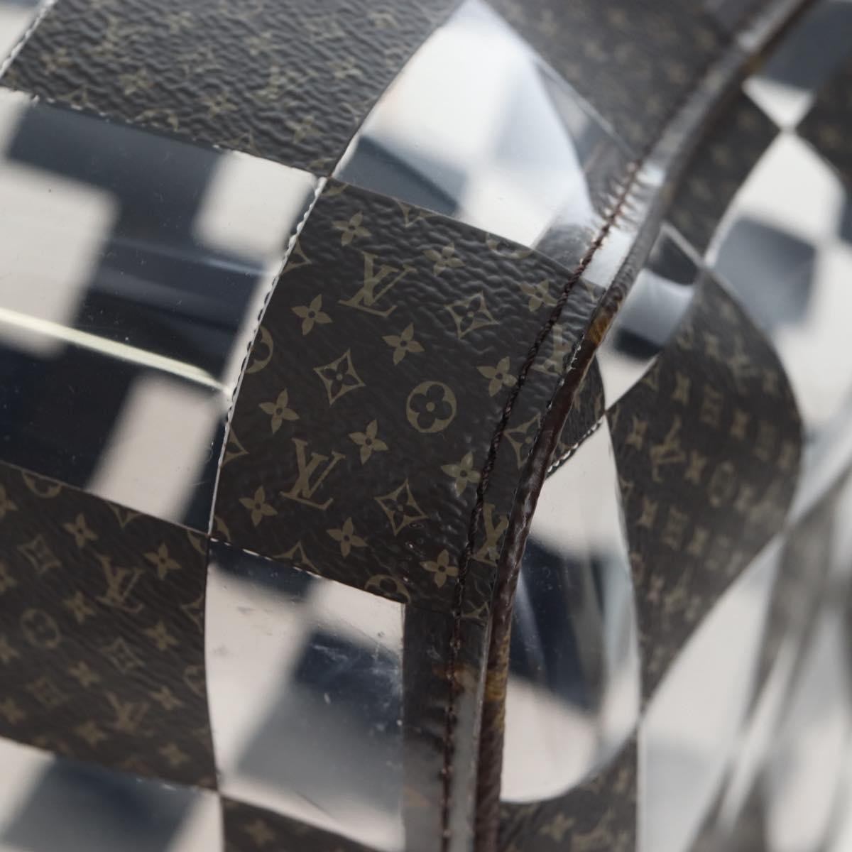 Louis Vuitton Keepall Bandouliere Monogram Chess Coated Canvas And Pvc Brown Canvas Travel Bag Bag (Pre-Owned)
