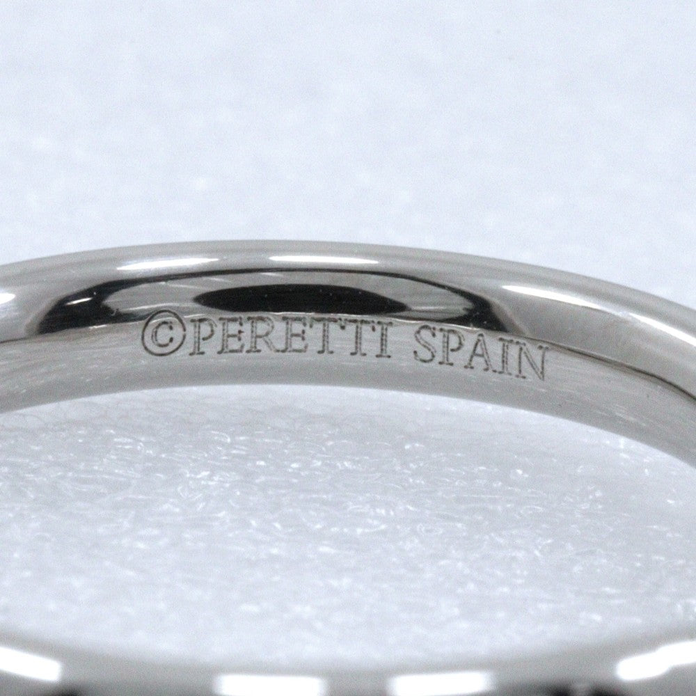 Tiffany & Co. Elsa Peretti Curved Wedding Band Platinum With Diamonds Silver Platinum Ring Jewelry (Pre-Owned)