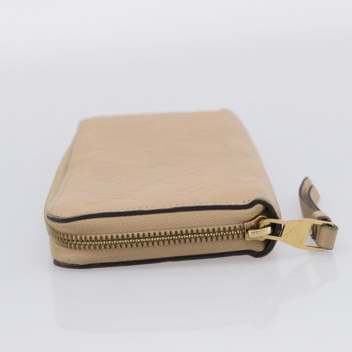 Louis Vuitton Zippy Monogram Empreinte Leather Beige Leather Wallets Accessory (Pre-Owned)