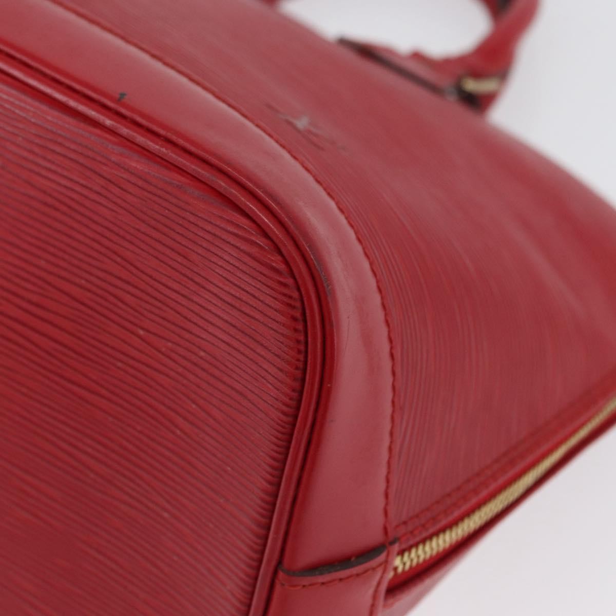 Louis Vuitton Alma Epi Leather Red Leather Handbag (Pre-Owned)