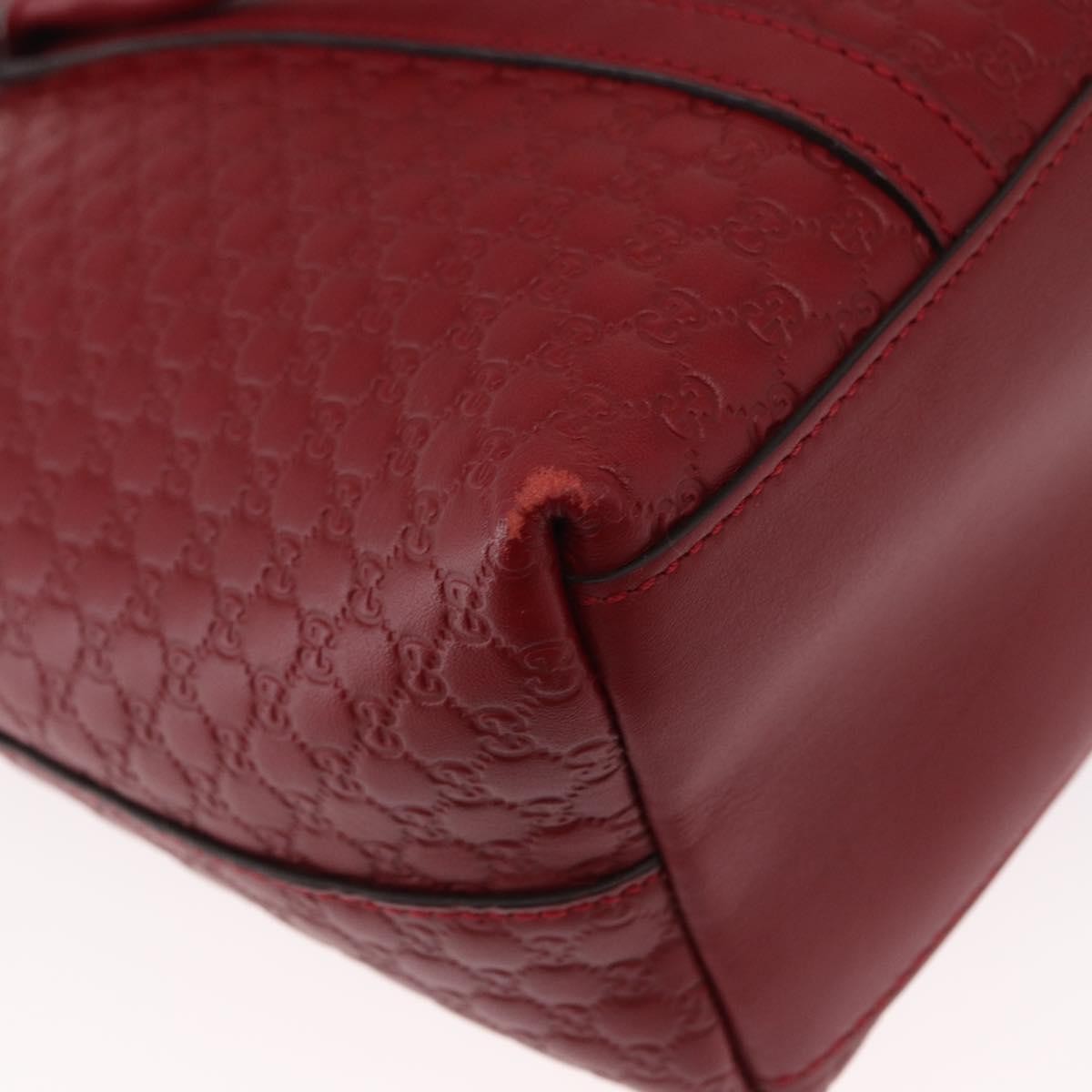 Gucci Margaux Microguccissima Leather Red Leather Tote Bag Bag (Pre-Owned)