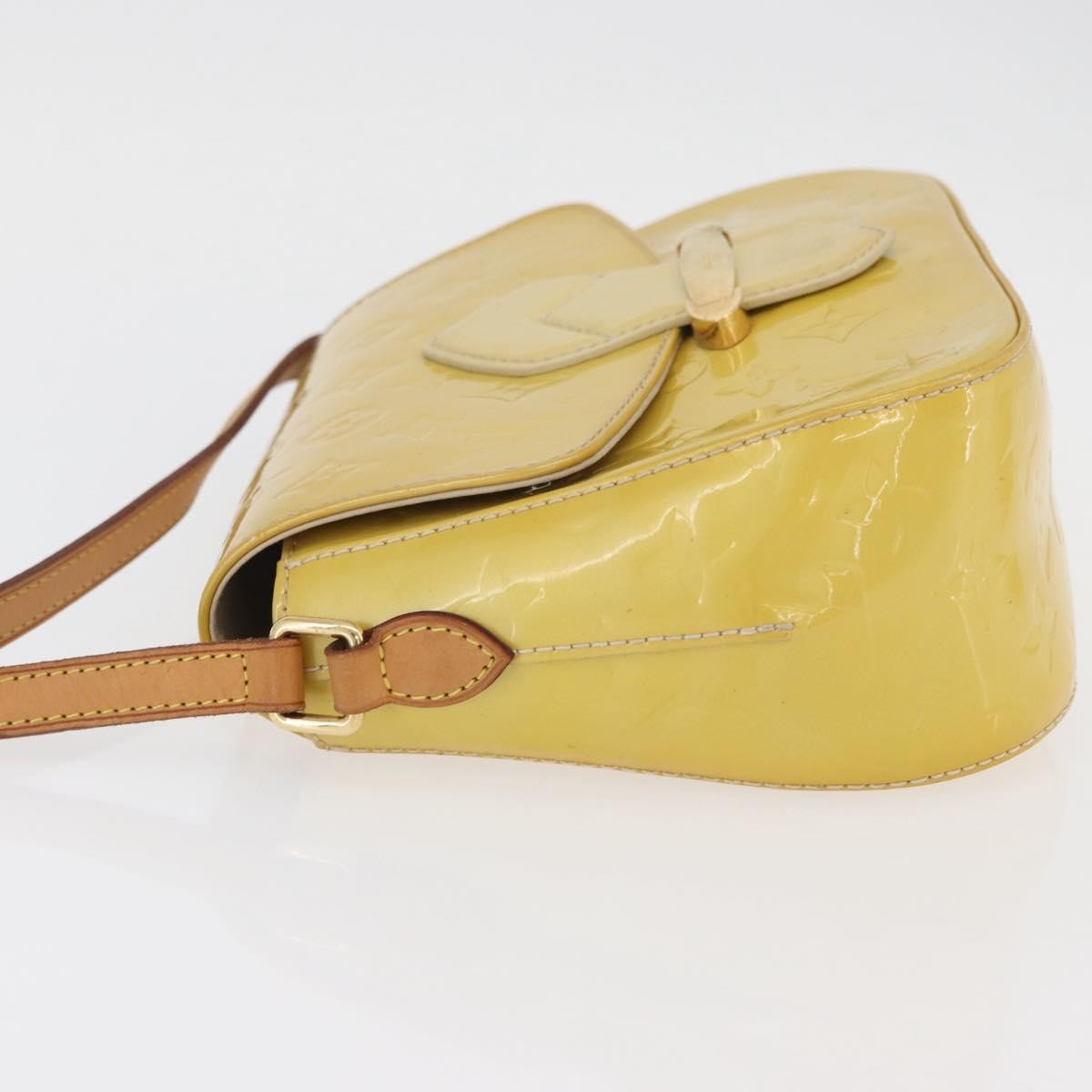 Louis Vuitton Bellflower Monogram Vernis Yellow Patent_Leather Shoulder Bag Bag (Pre-Owned)