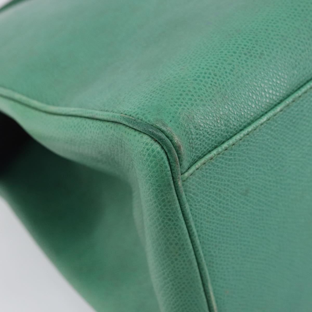 Celine Shoulder Leather Green Leather Shoulder Bag Bag (Pre-Owned)