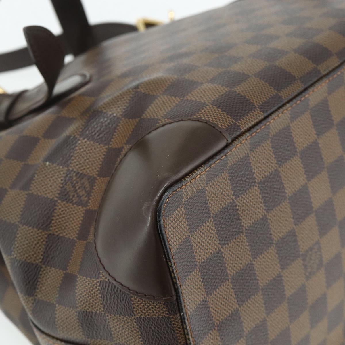 Louis Vuitton Hampstead Damier Brown Canvas Tote Bag Bag (Pre-Owned)