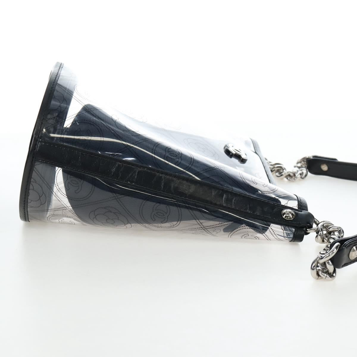 Chanel Camellia Coco Bucket Printed Pvc Clear Plastic Shoulder Bag Bag (Pre-Owned)