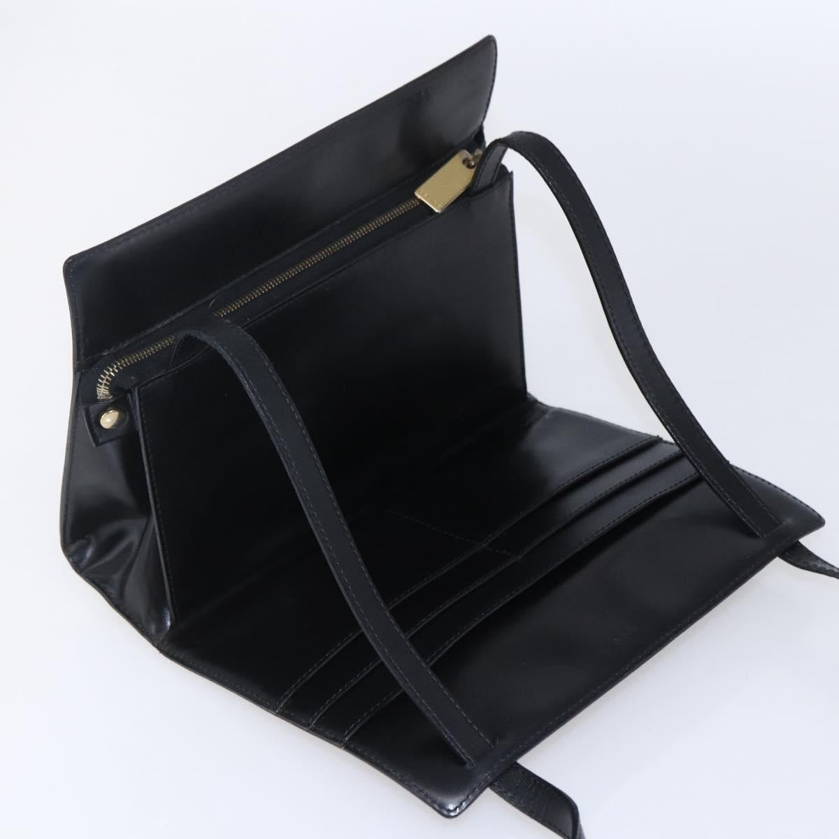 Celine Vintage Macadam Canvas Black Canvas Shoulder Bag Bag (Pre-Owned)