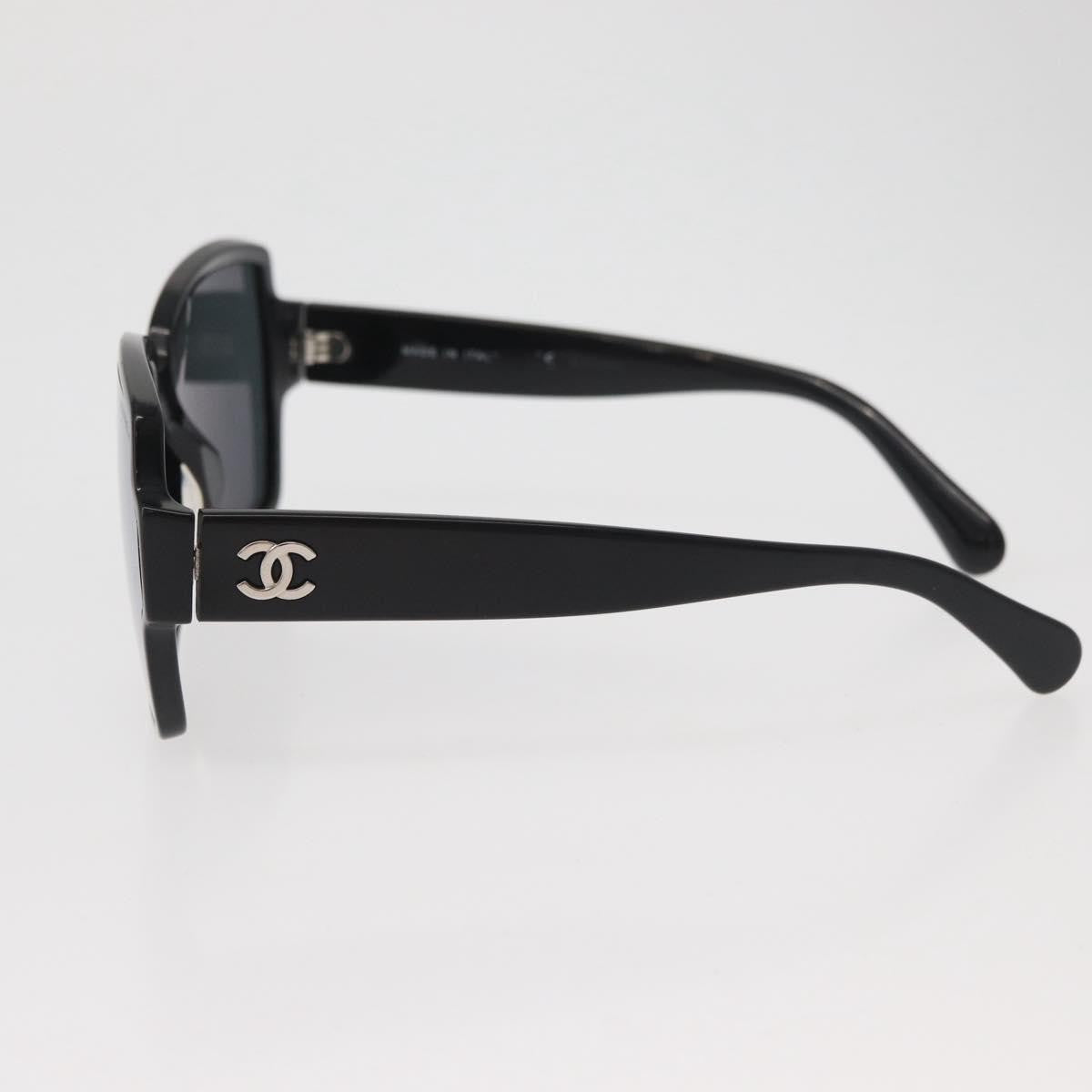 Chanel Logo Cc Plastic Black Plastic Sunglasse Accessory (Pre-Owned)