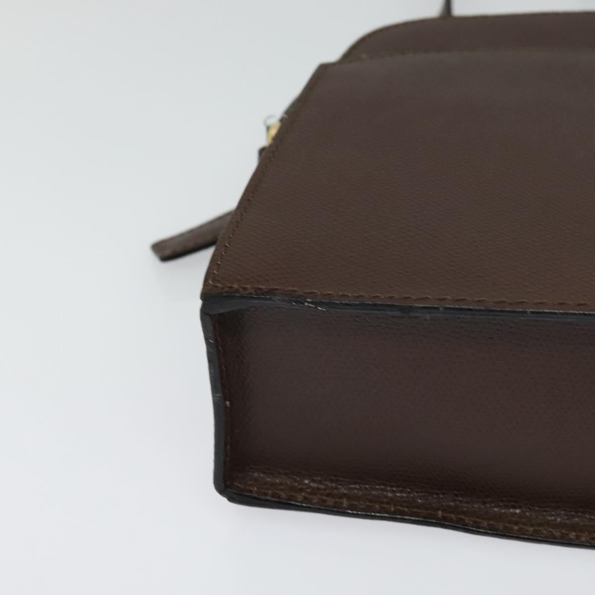 Celine Vintage Turnlock Leather Brown Leather Shoulder Bag Bag (Pre-Owned)