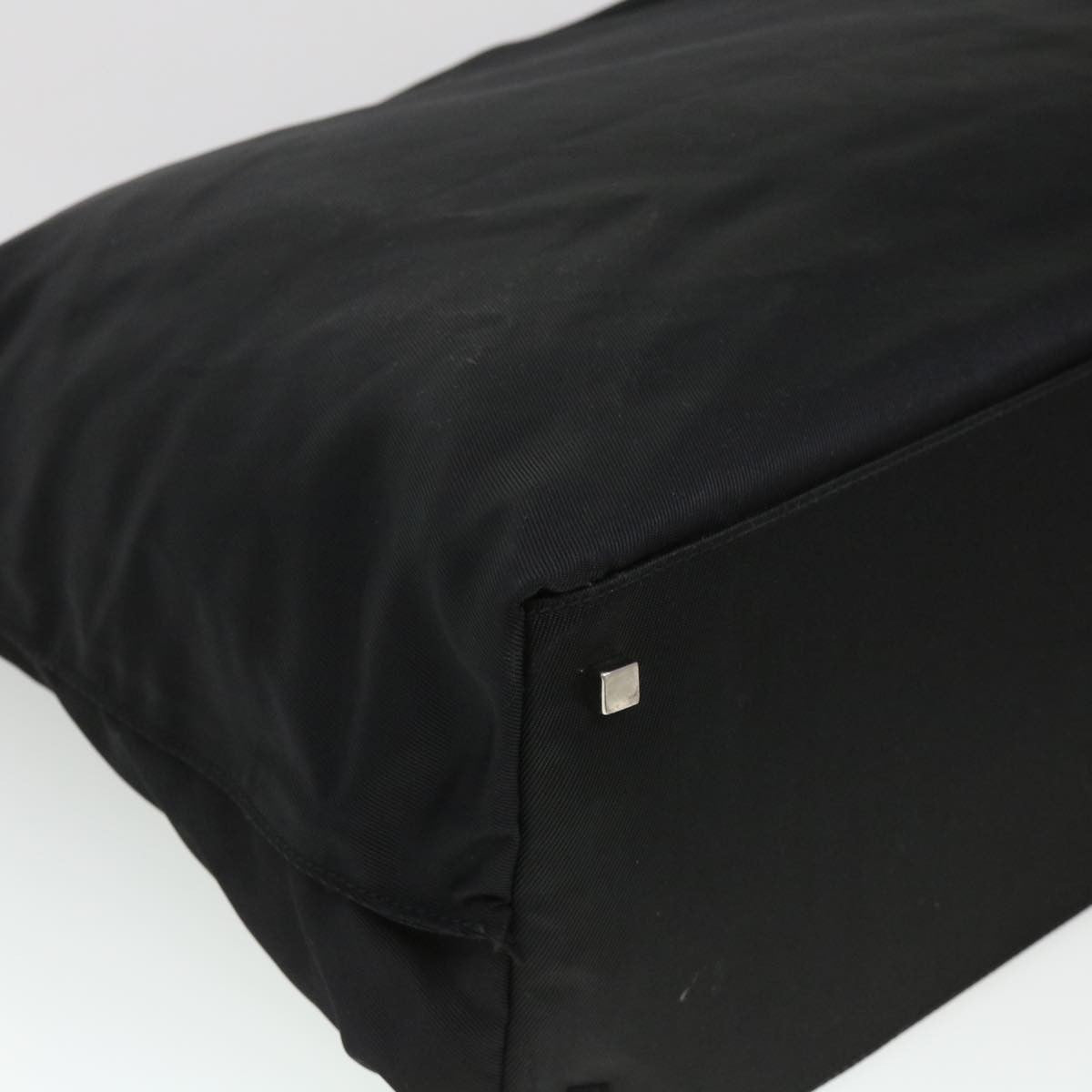 Gucci Boston Nylon Black Nylon Travel Bag Bag (Pre-Owned)