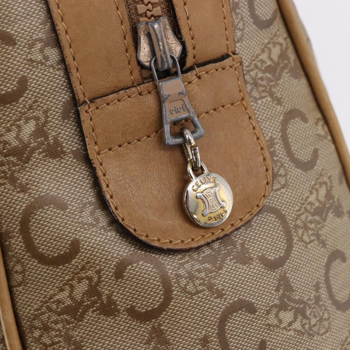 Celine C Macadam Canvas Beige Canvas Handbag (Pre-Owned)