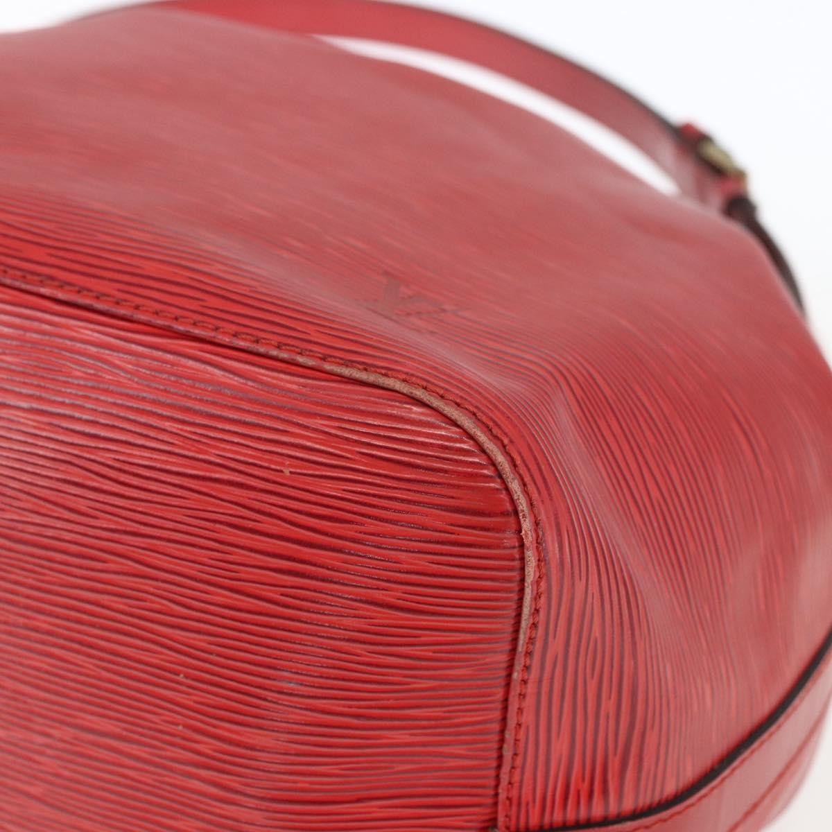 Louis Vuitton Petit Noe Epi Leather Red Leather Shoulder Bag Bag (Pre-Owned)