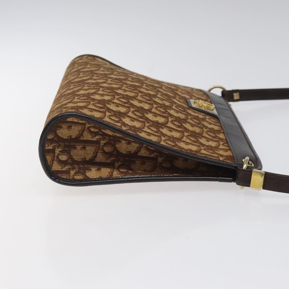 Christian Dior Vintage Trotter Canvas Brown Canvas Shoulder Bag Bag (Pre-Owned)