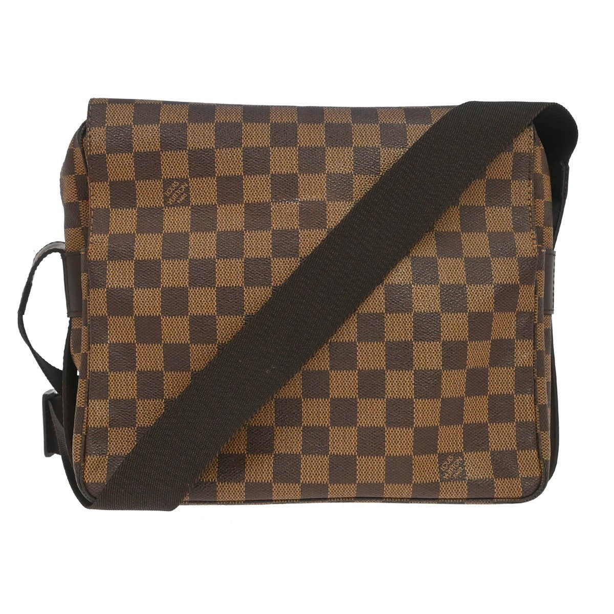 Louis Vuitton Naviglio Damier Ebene Brown Canvas Shoulder Bag Bag (Pre-Owned)