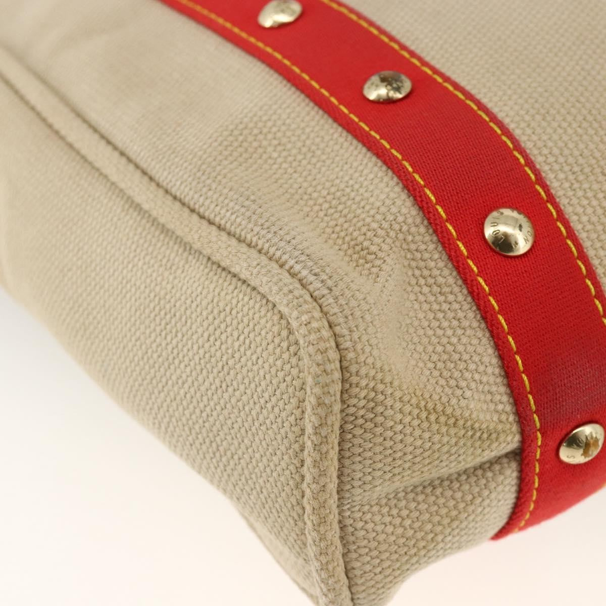 Louis Vuitton Antigua Tote Canvas Beige Canvas Tote Bag Bag (Pre-Owned)