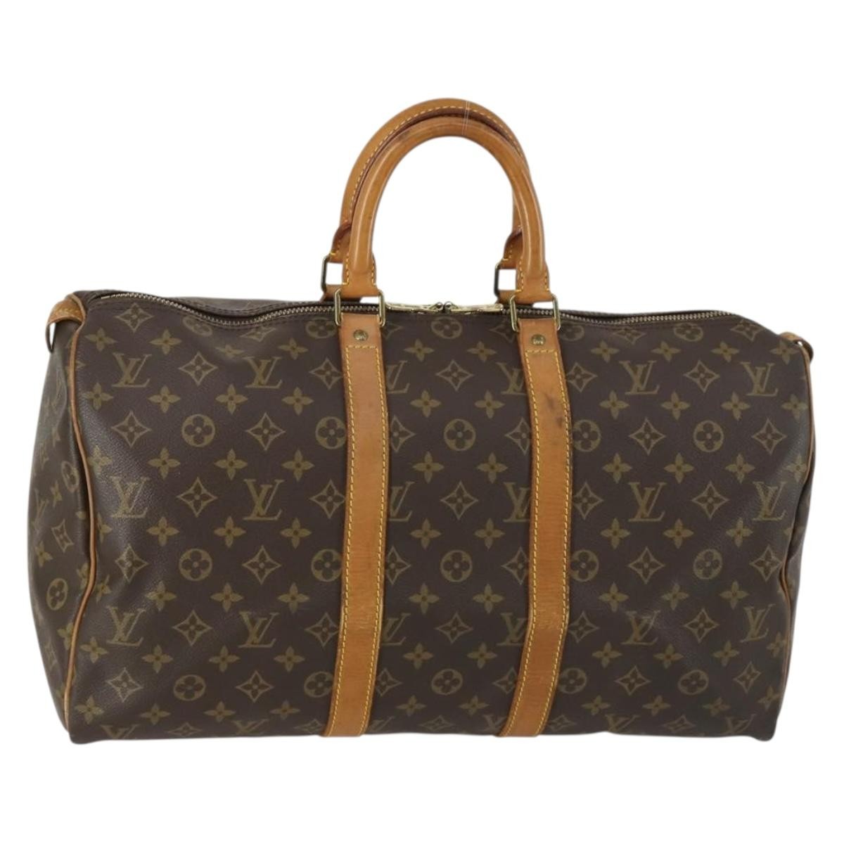 Louis Vuitton Keepall Monogram Canvas Brown Canvas Travel Bag Bag (Pre-Owned)