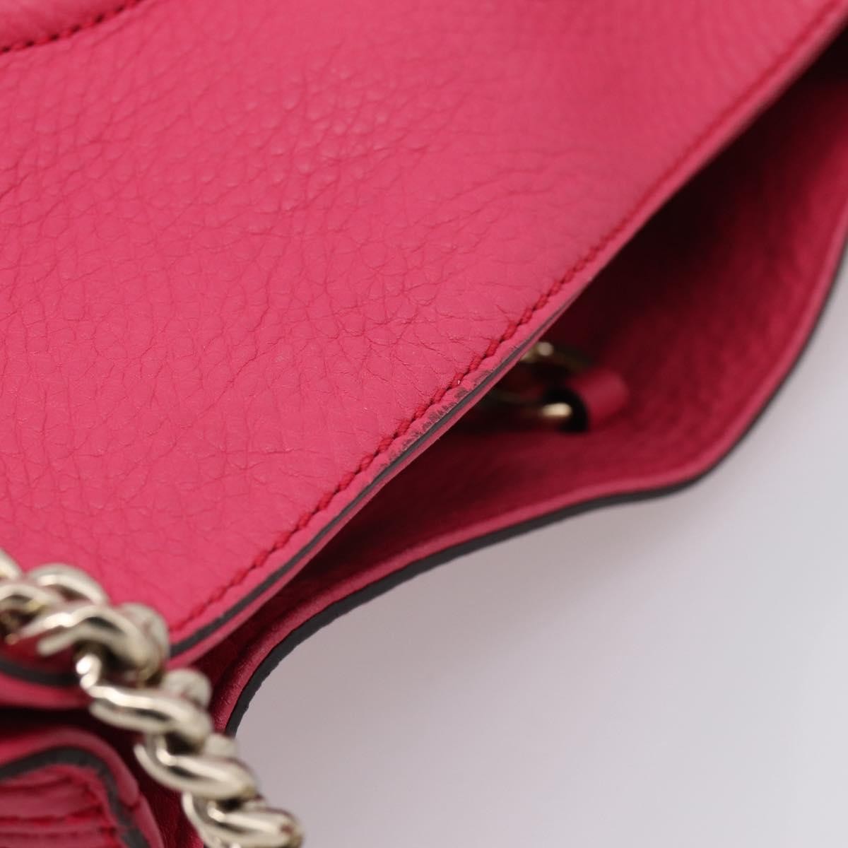 Gucci Soho Chain Strap Leather Pink Leather Shoulder Bag Bag (Pre-Owned)