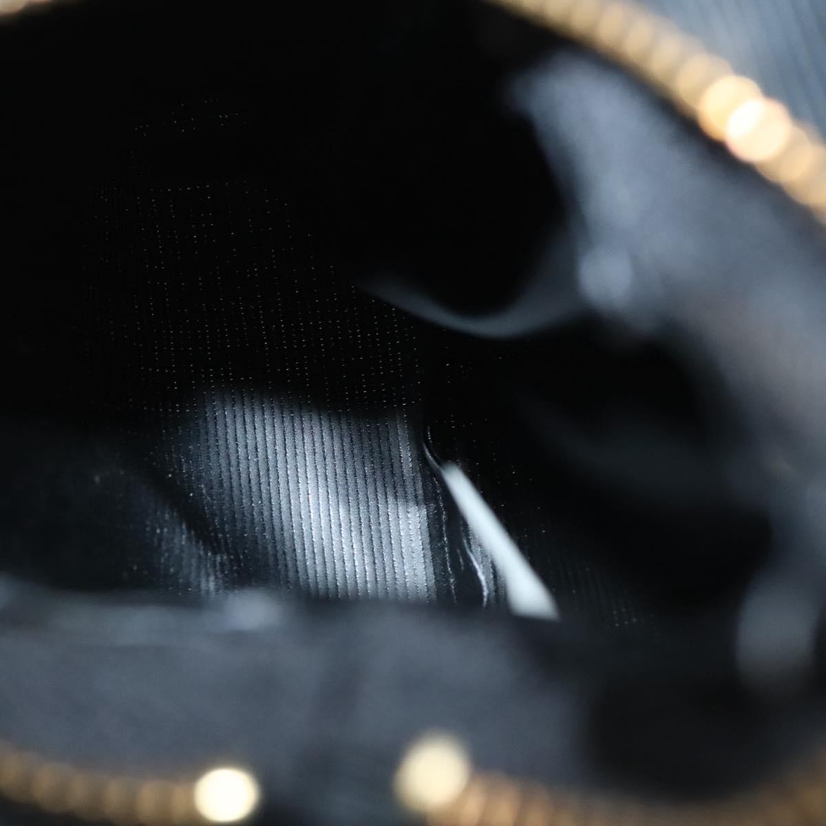 Celine Circle Logo Pouch Nylon Black Nylon Clutche & Pouche Bag (Pre-Owned)