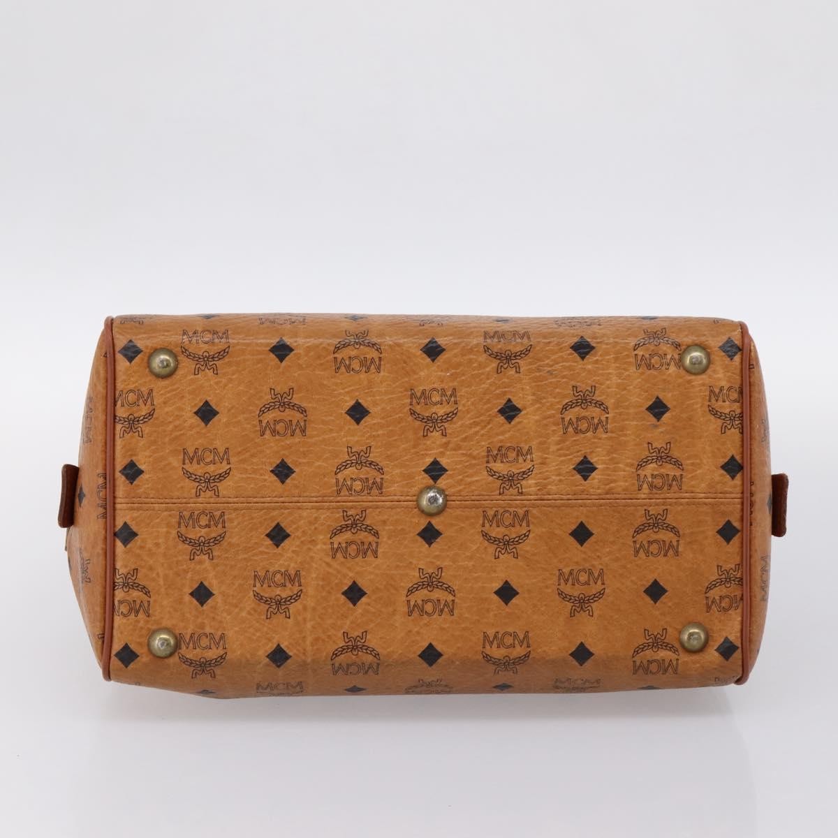 MCM Vicetos Leather Brown Leather Travel Bag Bag (Pre-Owned)