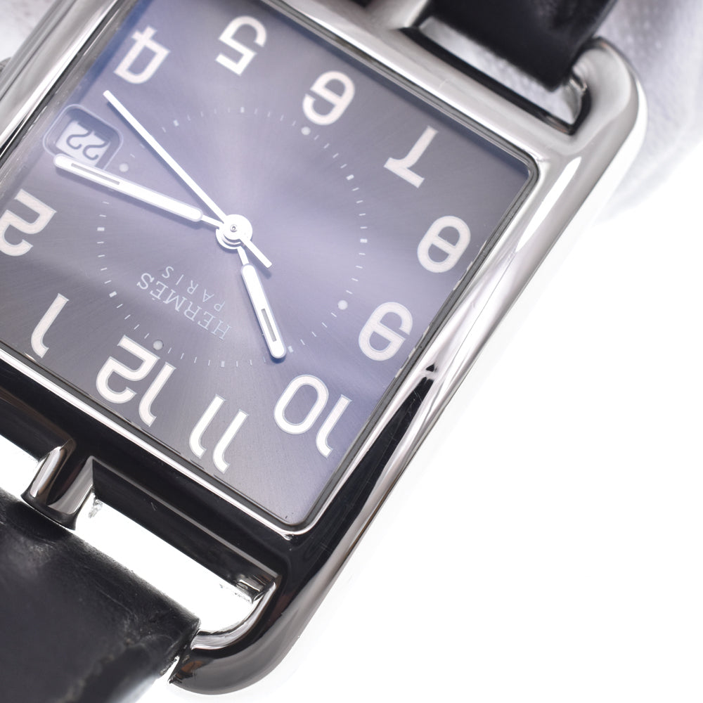 Hermes Cape Cod Quartz Stainless Steel And Leather Watch (Pre-Owned)