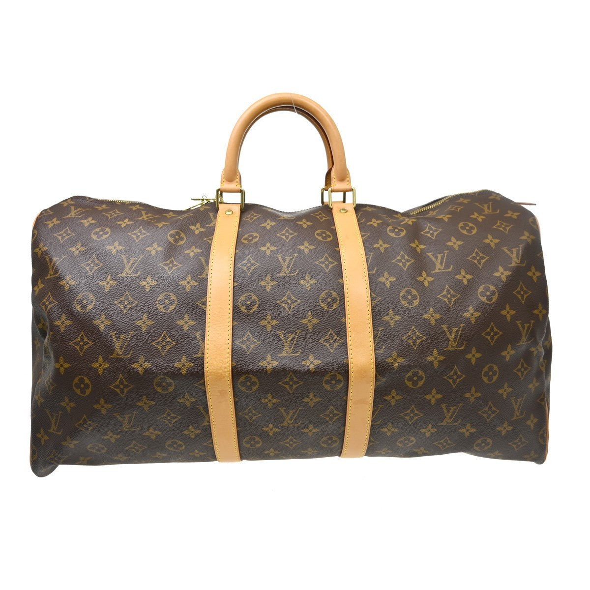 Louis Vuitton Keepall Monogram Canvas Brown Canvas Travel Bag Bag (Pre-Owned)