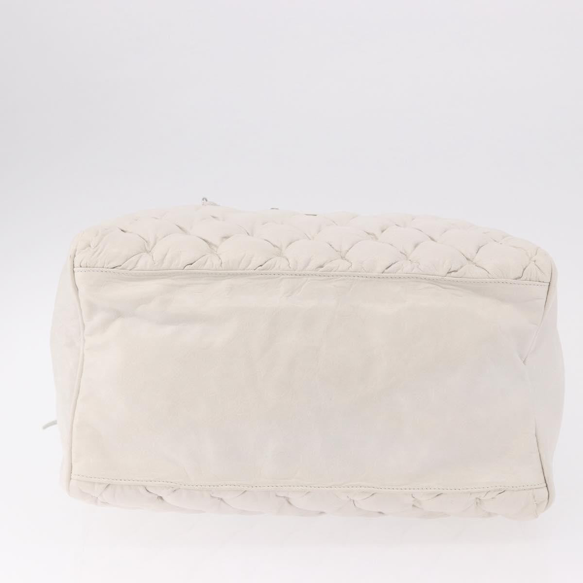 Balenciaga Matelasse Leather White Leather Handbag (Pre-Owned)